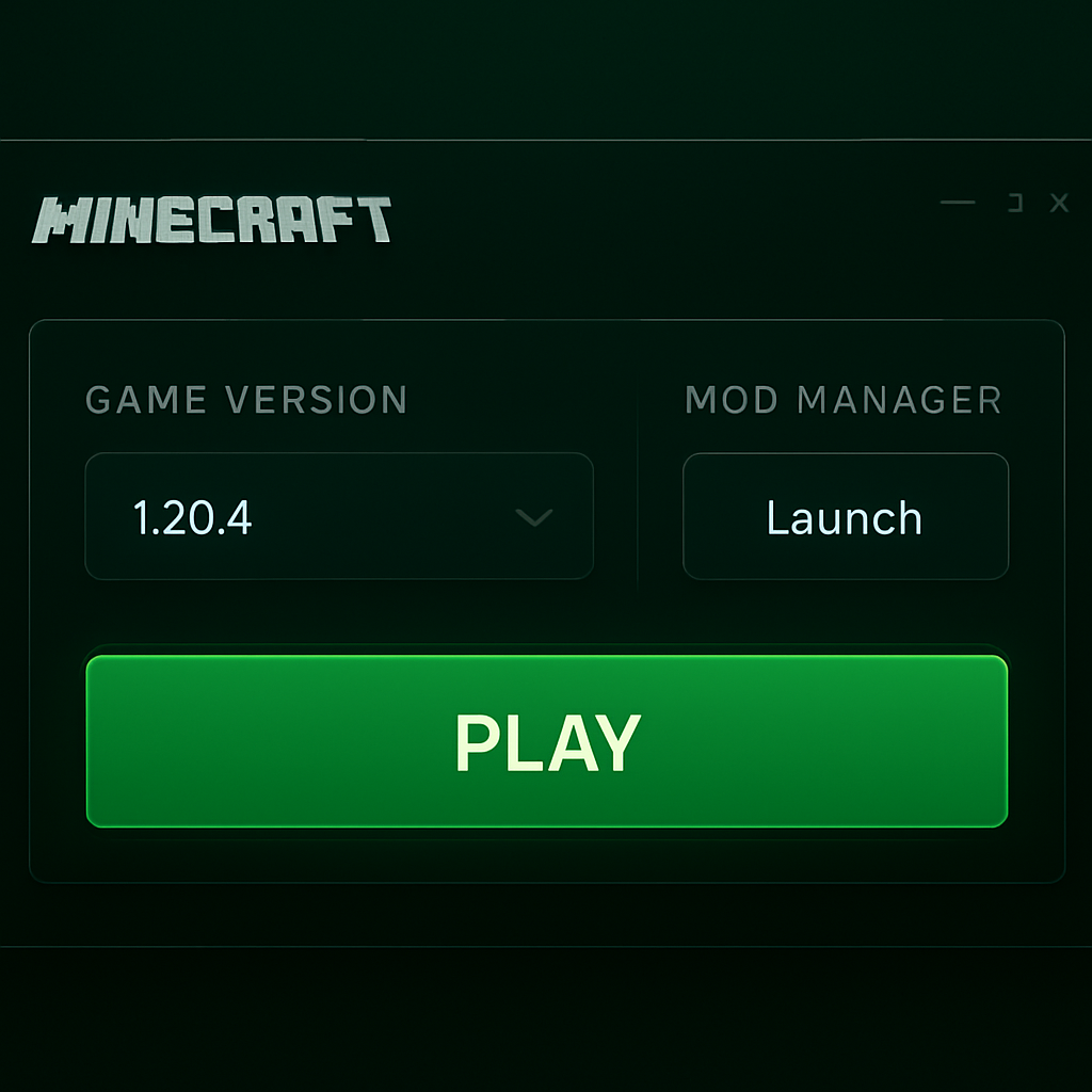 VoxelCraft Launcher interface